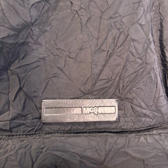 McQ Alexander McQueen Silver Studded Backpack Swallow Black Moto Style